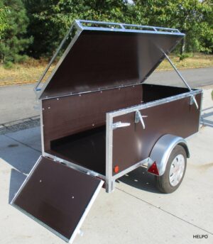 Aanhangwagen Helpo ongeremd HTG 750 kg, Bagage-montage wagen, Type HB 150, prijs € 650 ex btw