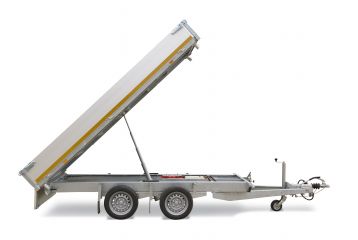 Eduard kipper dubbel as geremd 310x160cm 3000kg laadvloerhoogte 63cm - 30cm borden - achterwaarts - elektrisch - oprijplaten - Afbeelding 5
