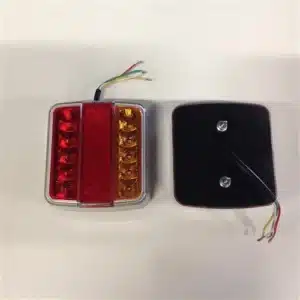 Achterlicht  LED 100x98x35mm met kabel 20cm
