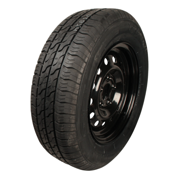 Velg en band 195/70 R14 XL Kargomax ST-4000 M+S + 5½Jx14H2 ET30 66,5/112/5 96 N staal zwart