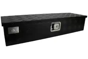 Aluminium box 950x320x190 zwart poeder gecoat